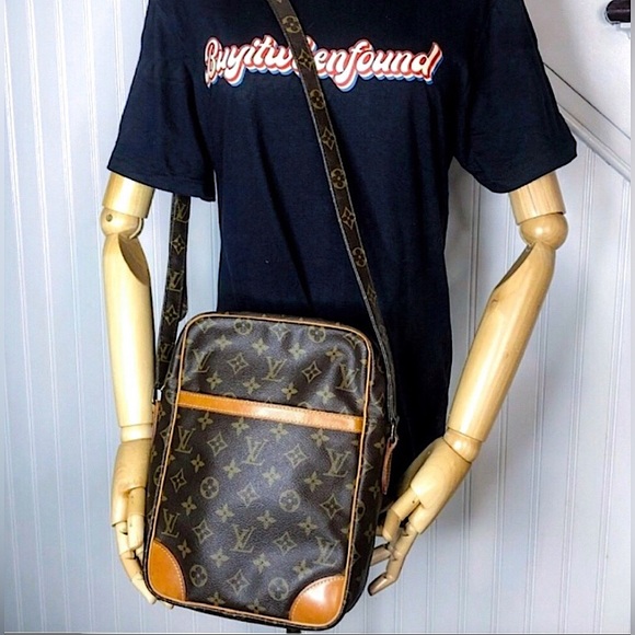 LOUIS VUITTON DANUBE MM Monogram Tote Adjustable Crossbody Shoulder Bag 873SL - Picture 17 of 17